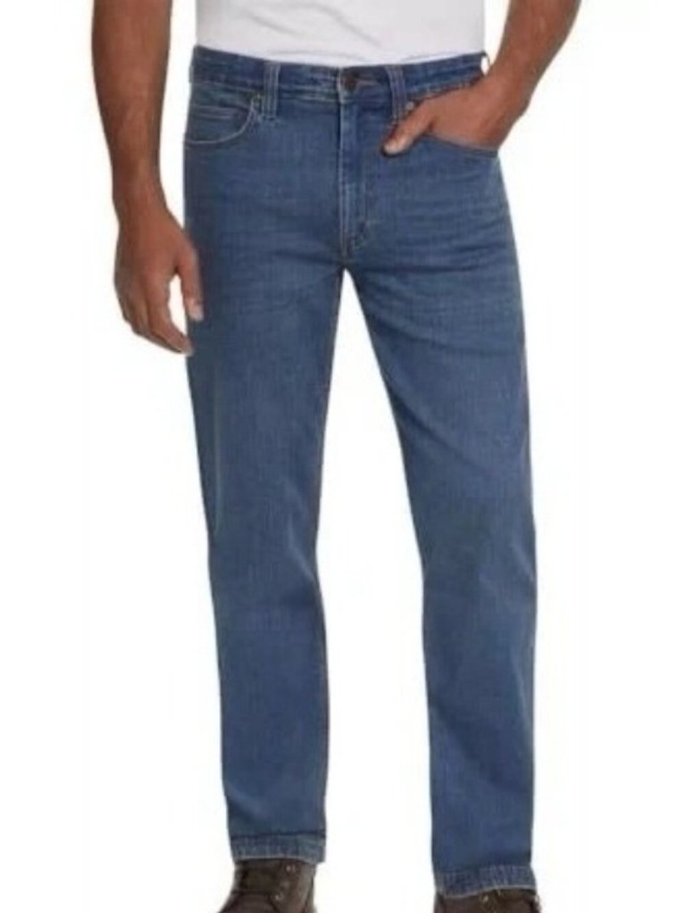 Bundle of 2 Kirkland Signature Men's Jeans 38x30 Blue Denim Straight Leg